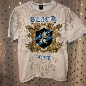 Men’s Black Carpet lion/crest t-shirt XL
